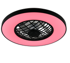 REALITY PLAFONDVENTILATOR LINKÖPING LED/RGBW ZWART 59 CM