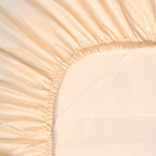 COCO & CICI TENCEL SATEEN HOESLAKEN WIT ZAND 140 X 200 X 30 CM