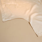 COCO & CICI TENCEL SATEEN DEKBEDOVERTREK WIT ZAND + 1 KUSSENSLOOP 60X70 CM