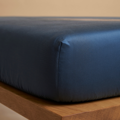 COCO & CICI TENCEL TWILL HOESLAKEN DONKERBLAUW 140 X 200 X 30 CM