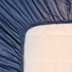 COCO & CICI TENCEL TWILL HOESLAKEN DONKERBLAUW 140 X 200 X 30 CM