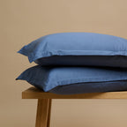 COCO & CICI TENCEL TWILL KUSSENSLOOP DONKERBLAUW 60 X 70 CM