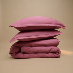 COCO & CICI - TENCEL TWILL DEKBEDOVERTREK DUSTY ROSE + 1 KUSSENSLOOP 60X70