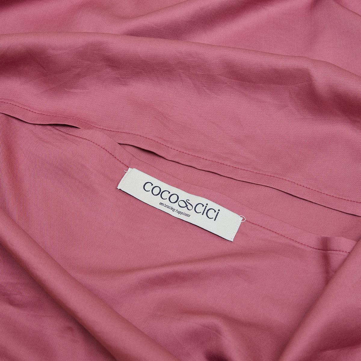 COCO & CICI - TENCEL TWILL KUSSENSLOOP DUSTY ROSE - 60X70