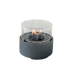 TENDERFLAME CAFÉ 14 LAVA TAFELBRANDER LAVAPORSELEIN GRIJS Ø14CM - Tuincentrum Lopik