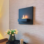 TENDERFLAME SQUARE 90 WANDKAMIN SCHWARZ 1100W ABGASFREI