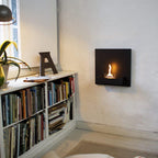 TENDERFLAME SQUARE 90 WANDKAMIN SCHWARZ 1100W ABGASFREI
