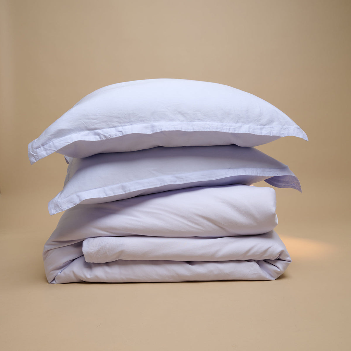 COCO & CICI TENCEL TWILL DEKBEDOVERTREK LAVENDEL BLAUW + 2 KUSSENSLOPEN 60X70