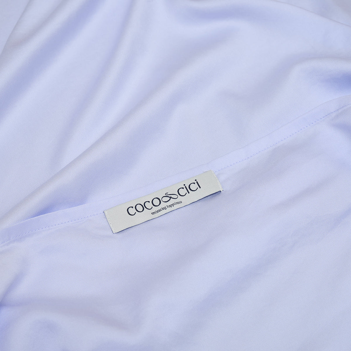 COCO & CICI - TENCEL TWILL KUSSENSLOOP LAVENDEL BLAUW - 50X70 ZONDER VOLANT