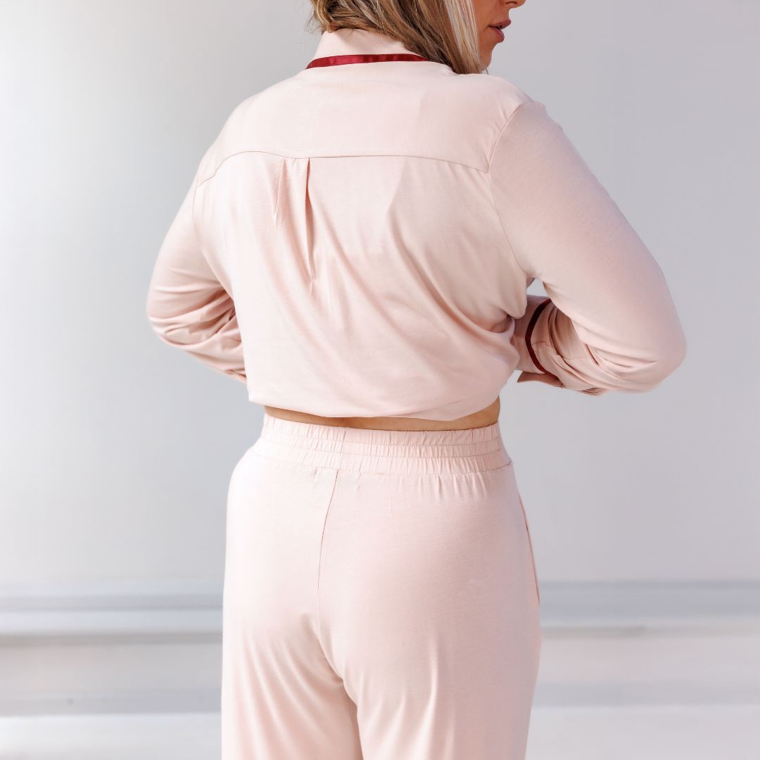 COCO & CICI - TENCEL PYJAMA SET DAMES POWDER PEACH - MAAT XL