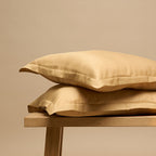 COCO & CICI TENCEL TWILL KUSSENSLOOP OKERGEEL 60X70 CM