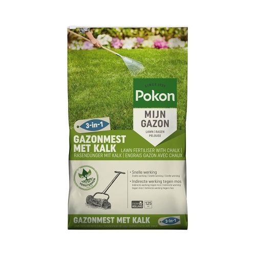 GAZONMEST MET KALK 3-IN-1 125M²