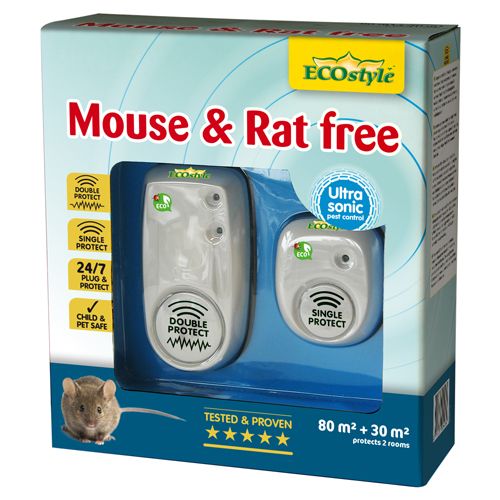 MOUSE & RAT FREE 80M² + 30M² - 2 KAMERS