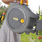  AUTO REEL WANDSLANGBOX + 25 M SLANG, KOPPELINGEN EN TUINSPUIT