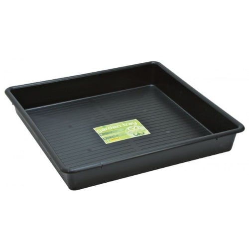 PLANTENSCHAAL 80 CM VIERKANT ZWART