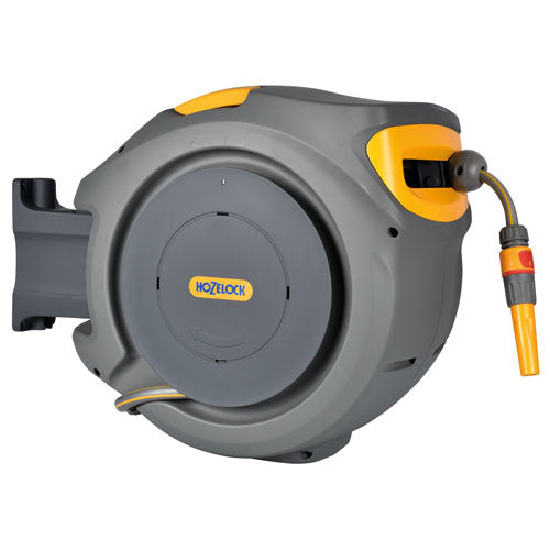  AUTO REEL WANDSLANGBOX + 25 M SLANG, KOPPELINGEN EN TUINSPUIT