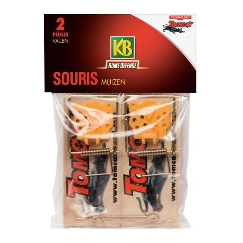 KLASSIEKE HOUTEN MUIZENVAL 2 STUKS