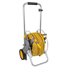 EURO CART METALEN SLANGENWAGEN 90 INCL. 30M SLANG, KOPPELINGEN EN TUINSPUIT