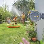  AUTO REEL WANDSLANGBOX + 25 M SLANG, KOPPELINGEN EN TUINSPUIT