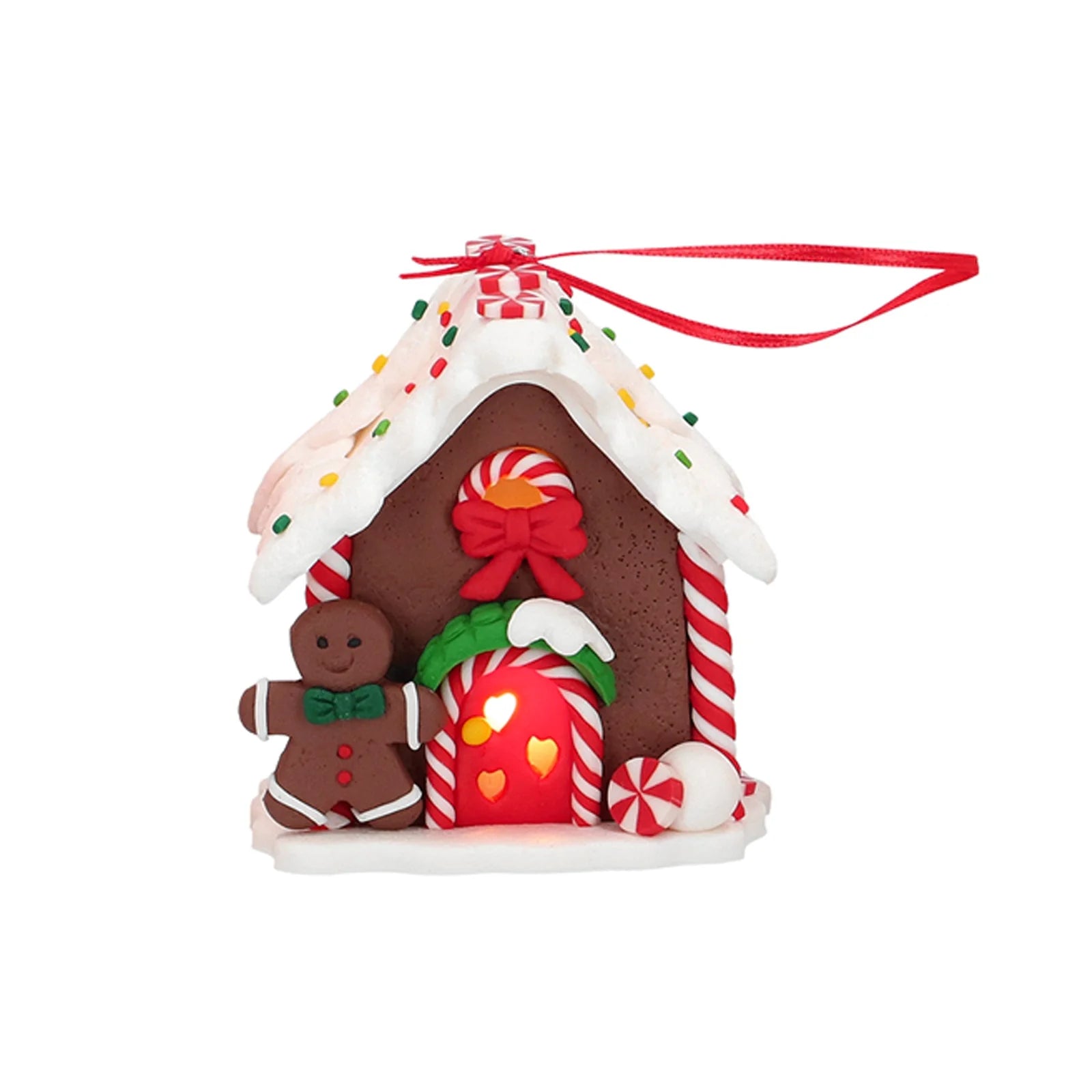 Gingerbread houses led display 4 ass