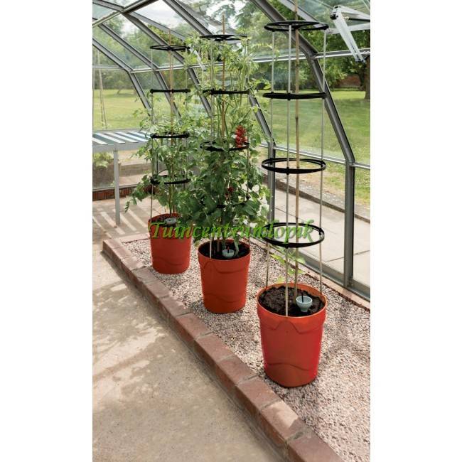  ZELF BEWATERENDE POT 11 LITER ROOD