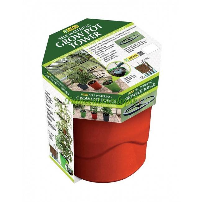  ZELF BEWATERENDE POT 11 LITER ROOD