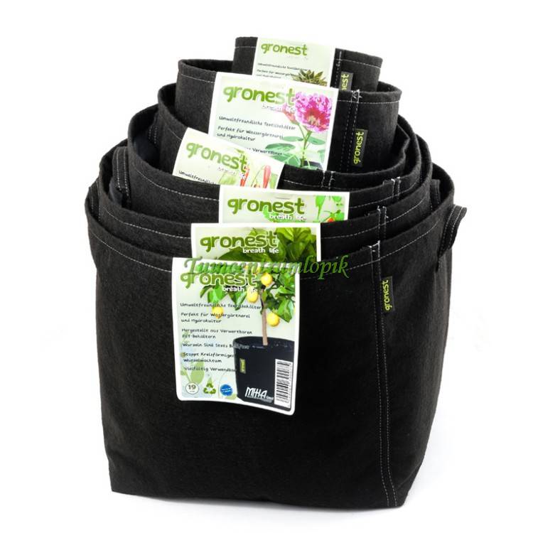 AQUA BREATHE FABRIC POT 2 LITER 12 X 12 X 14 CM