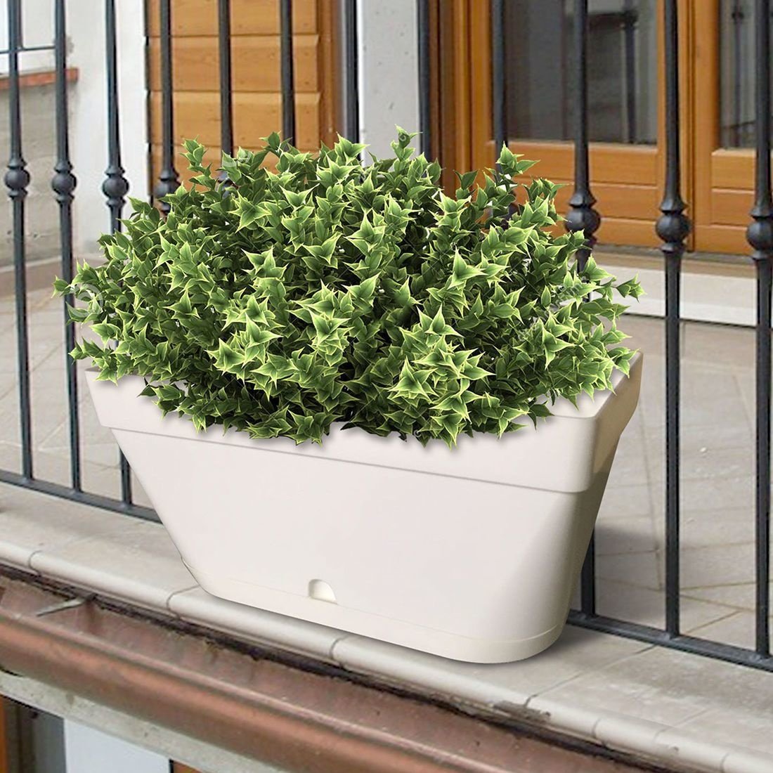 BLOEMBAK 60 CM WIT