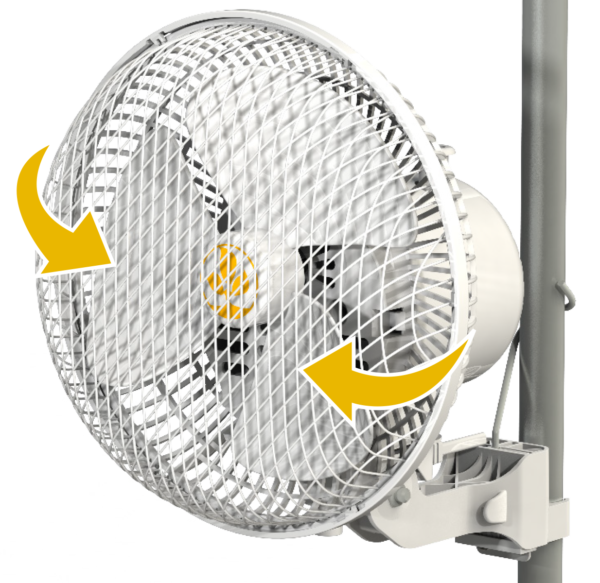 MONKEY FAN OSCILLEREND 17 CM (6.5") - 20W