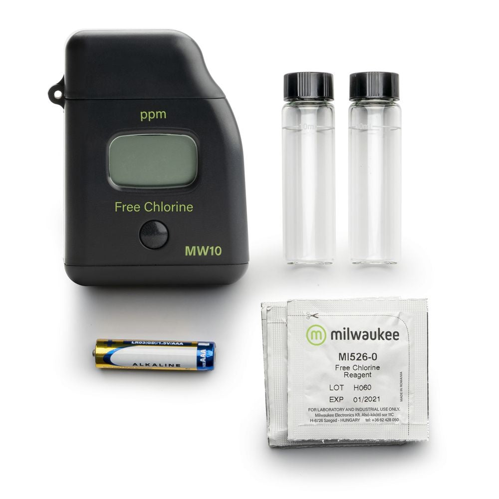 MW10 VRIJE CHLOOR METER
