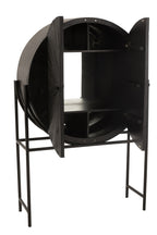 J-LINE BARKAST SHANIL GERECYCLEERD HOUT/MDF ZWART