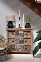 J-LINE KAST VINTAGE – GERECYCLED HOUT BRUIN