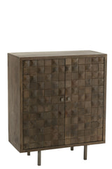 J-LINE KAST PINO METAAL/MANGOHOUT BRUIN/GRIJS