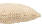 Kussen van polyester in beige.