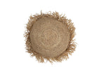 Kussen Jeff Rond Raffia Natuurlijk Klein