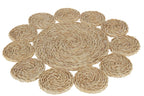 Placemat Ronde Bloem Maisblad Natuurlijk