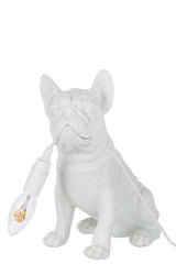 Lamp Bulldog Poly Wit