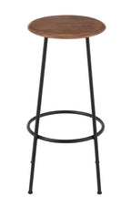 Barstoel Neo Staal Natuur/Zwart