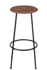 Barstoel Neo Staal Natuur/Zwart