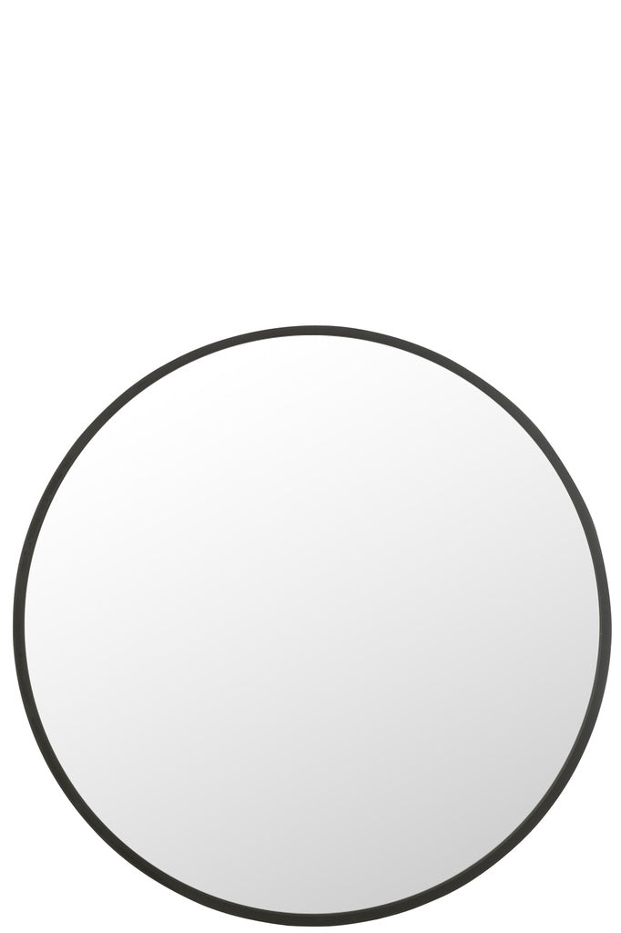 J-LINE RONDE SPIEGEL MAT ZWART EXTRA LARGE