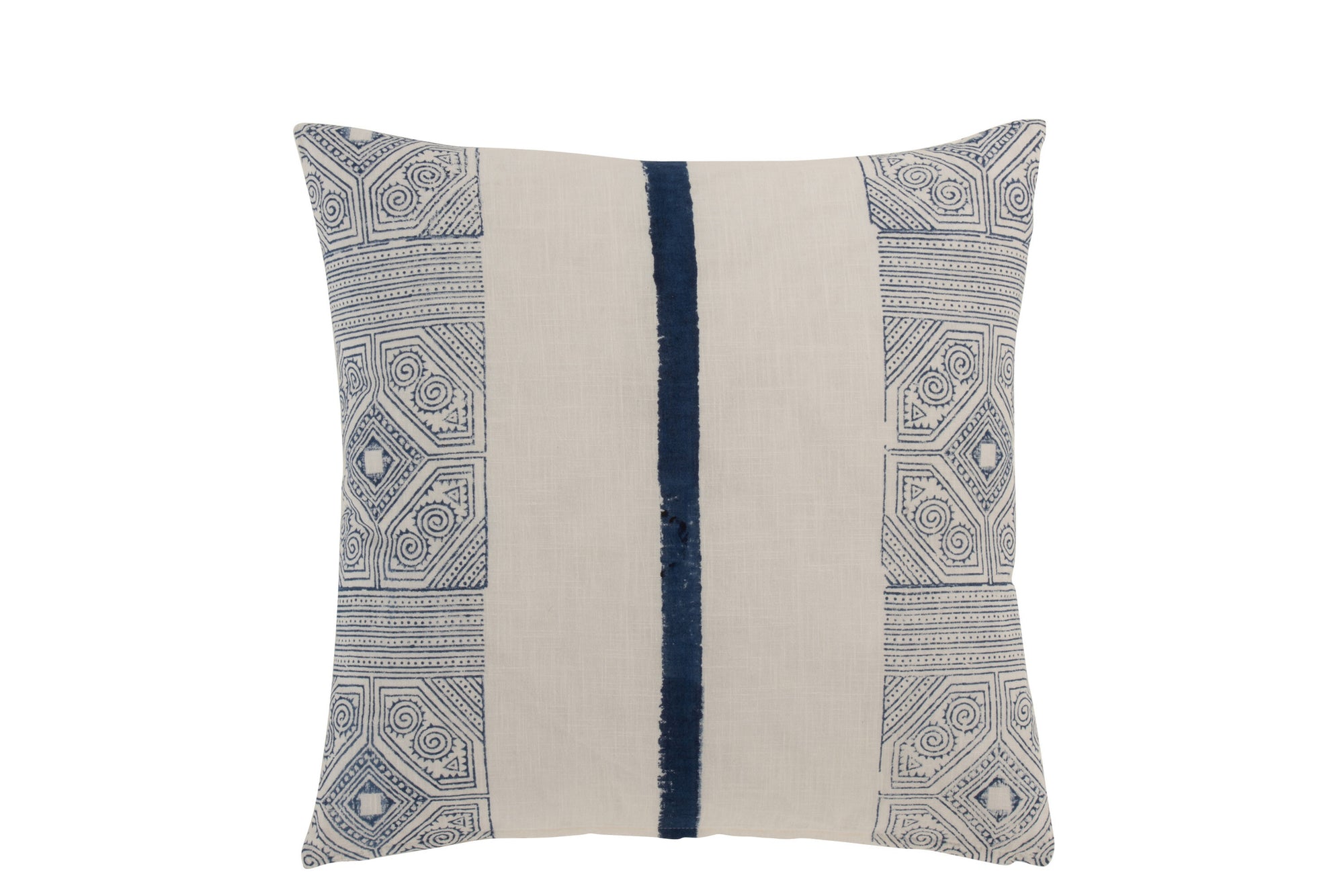 J-LINE KUSSELIJNEN AZTEC KATOEN BLAUW/WIT