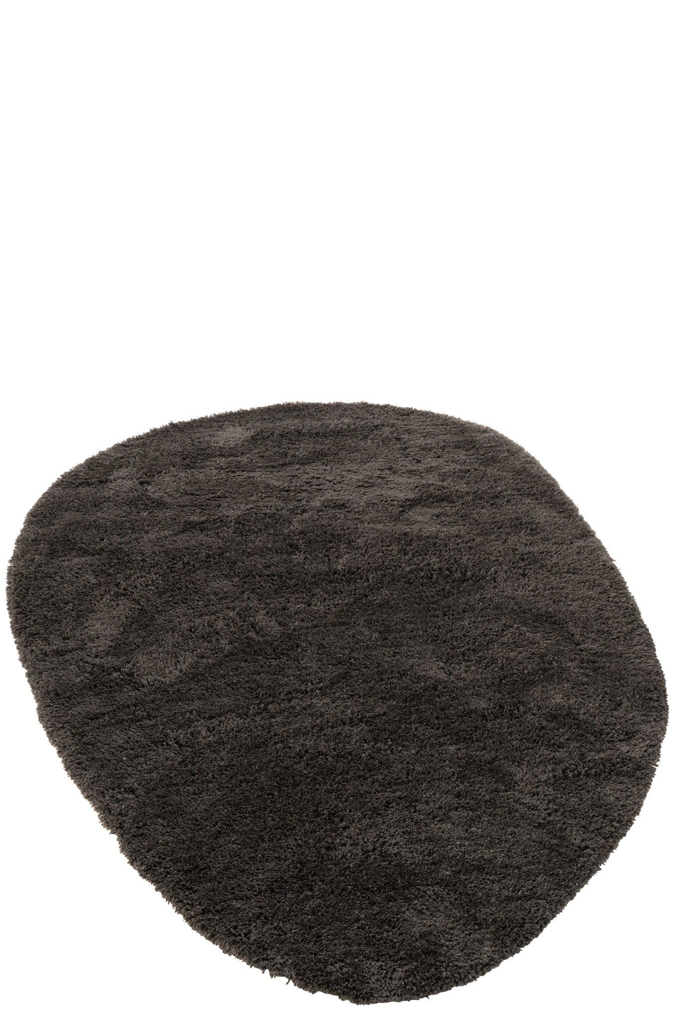 "Vloerkleed Pluizig Polyester Donkergrijs"