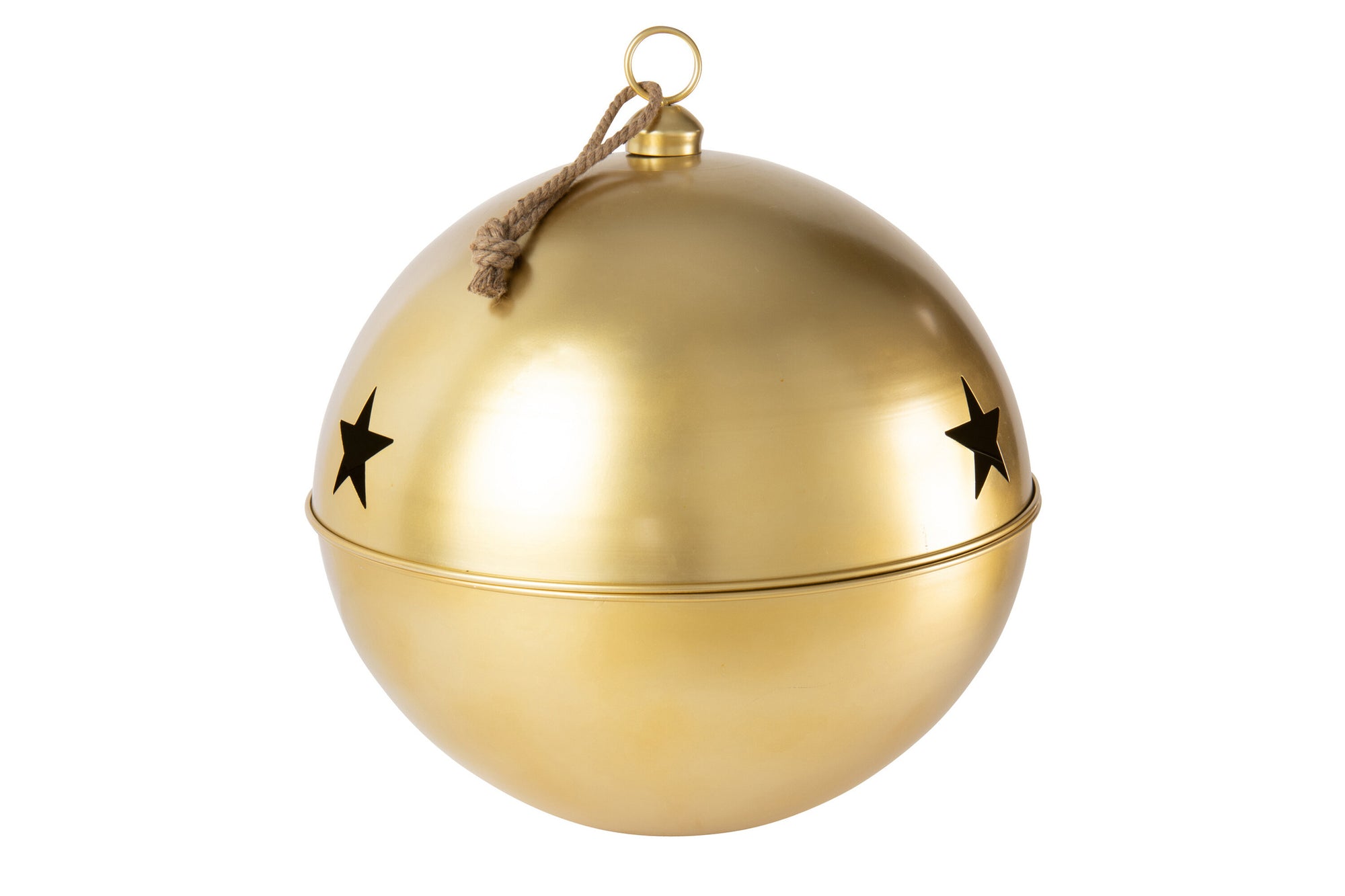 J-LINE KERSTBAL BAL IJZER GOUDKLEURIG EXTRA GROOT