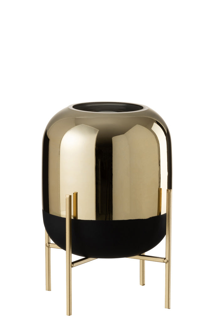 J-LINE HURRICANE ON FOOT – GLAS ZWART/GOUD SMALL