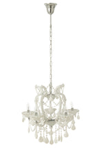 Plafondlamp Kroonluchter Antiek Glas Wit