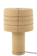 J-LINE KAST SHANIL 2-DEURS HOUT/IJZER NATUREL/GRIJS