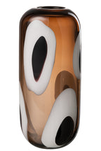 J-LINE VAZE IZZY – GLAS WIT/BRUIN GROOT