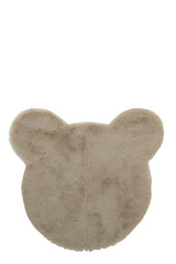 Tapijtkopbeer van polyester beige