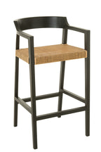 J-LINE BARKRUK EMMA TEAK ZWART/BRUIN