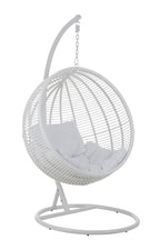 J-LINE HANGSTOEL ROND STAAL WIT